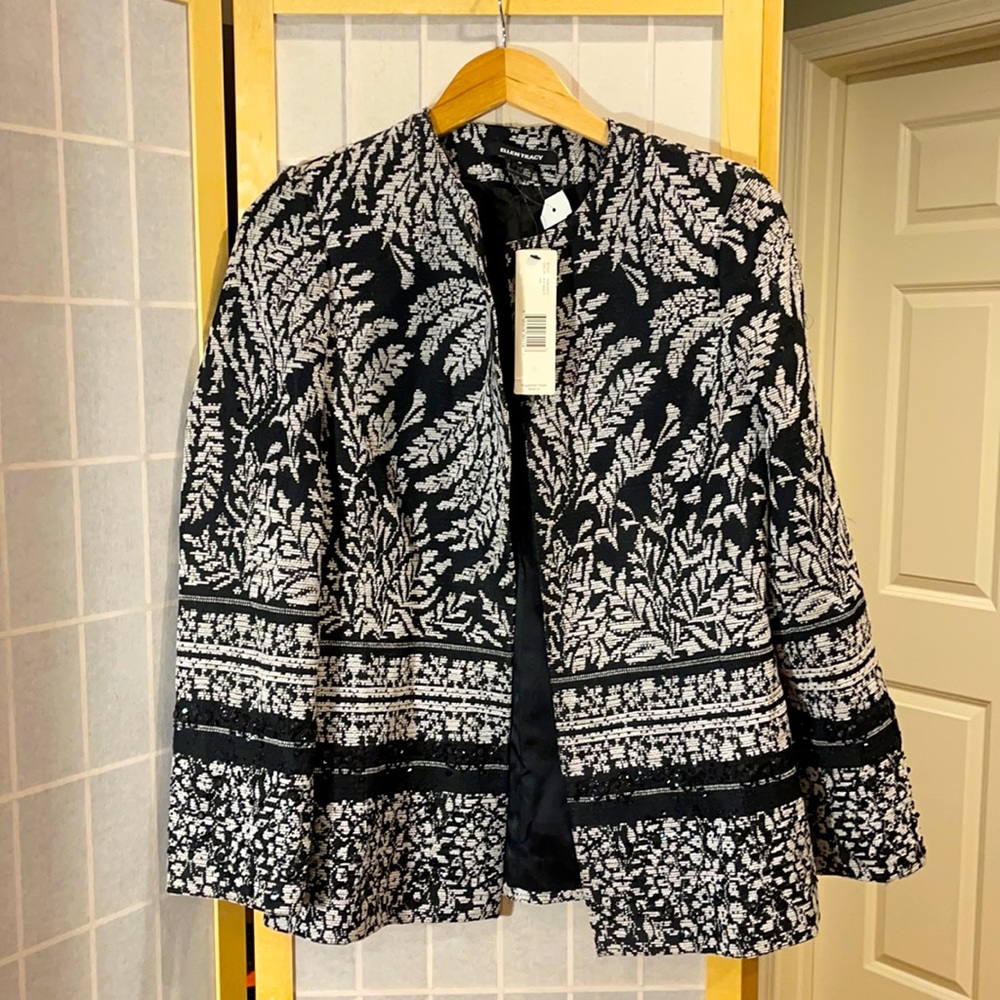 NWT Ellen Tracy Floral Jacket, size 6
